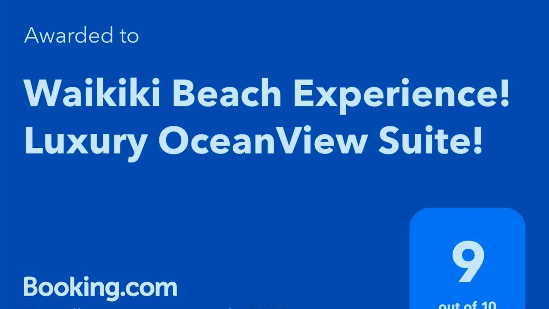 Waikiki Beach Experience! Luxury Oceanview Suite! Honolulu Aparthotel